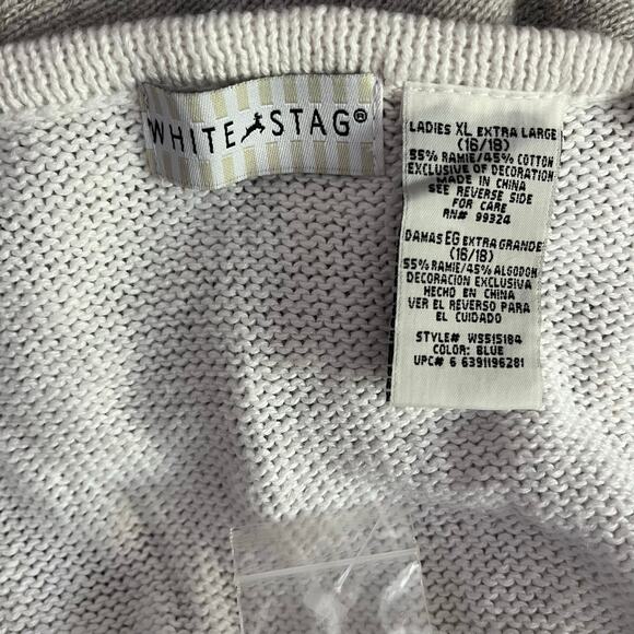 NWT Vtg Y2K 2000s Heart Embroidered Beaded Knit Sweater Vest Sz XL Cottagecore - Picture 6 of 7